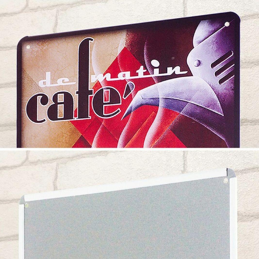 デザイン看板 】コーヒー33★ポスター純喫茶店カフェ風ブリキ絵アートパネル壁掛け