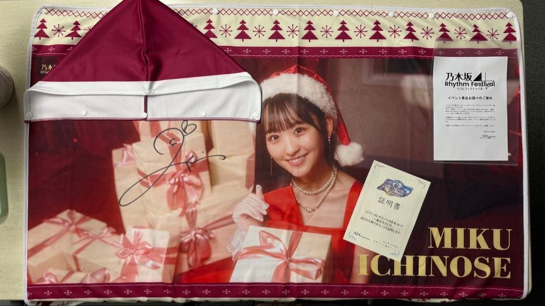 【証明書入】乃木坂46 一ノ瀬美空 乃木フェス 直筆サイン個別入りブランケット