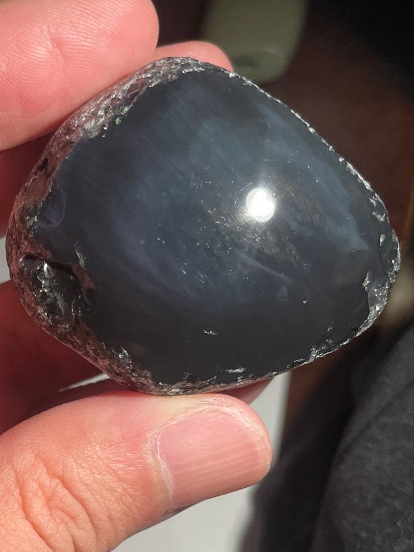 研磨品　十勝石玲瓏　ブルーオーロラ　レインボーオブシディアン