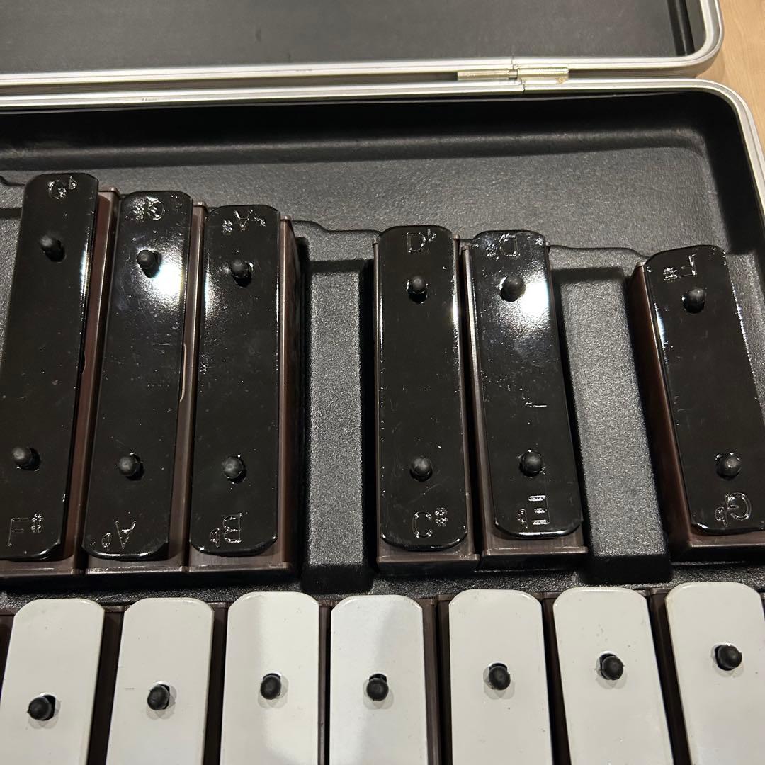 ハードケース付き　グロッケン　鉄琴　ブロック　25音
