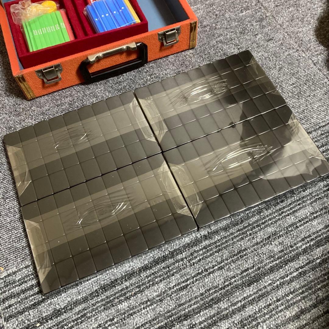 新品　麻雀牌　マツオカ　黒牌　ユリア樹脂