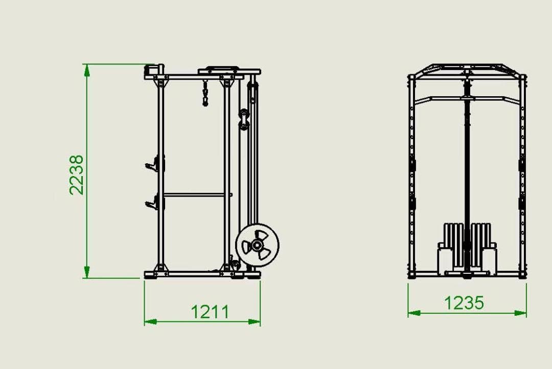 ケーブル付　パワーラック