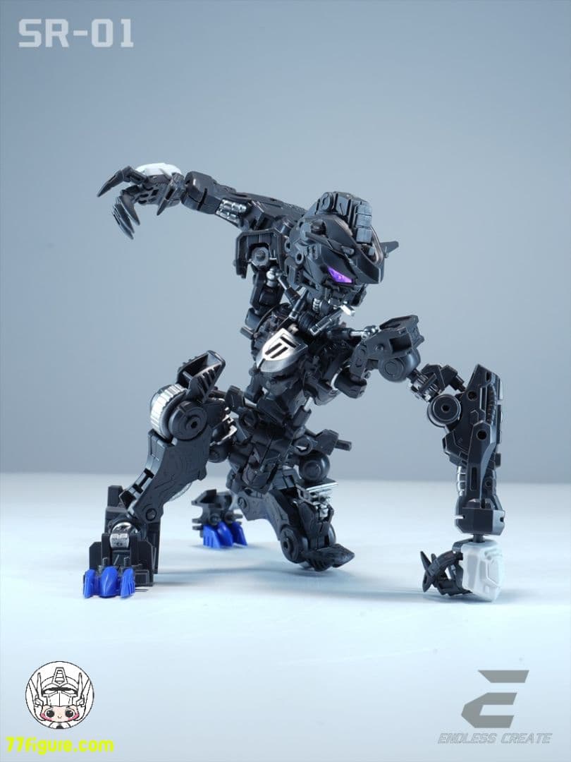 海外　中華製バエル　バルバトス似　形態切替 MGSD相当 発光 組立式プラモデル