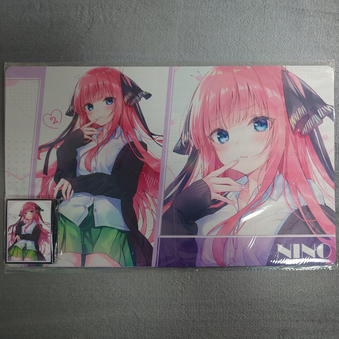 α2 五等分の花嫁 ロングヘアー&制服 中野二乃 スリーブ&プレイマット