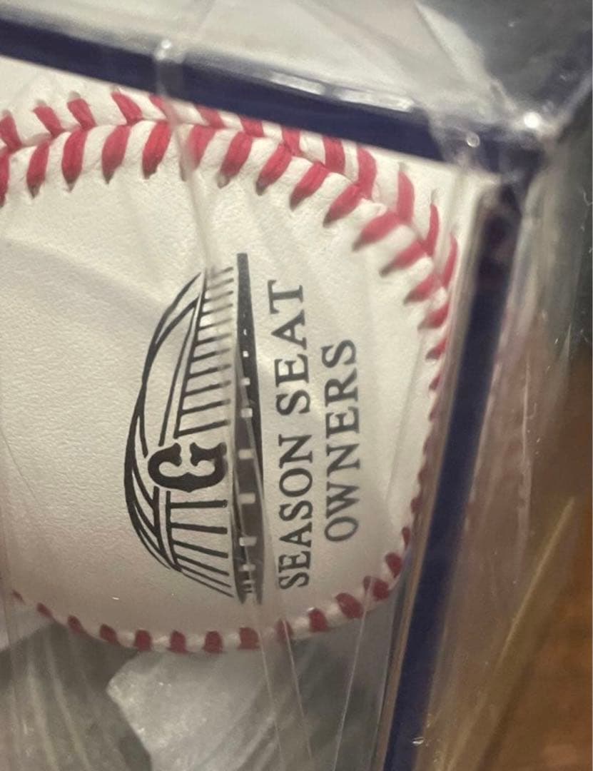 松本哲也選手　直筆サインボール ジャイアンツ　シーズンシート　オーナー　巨人軍