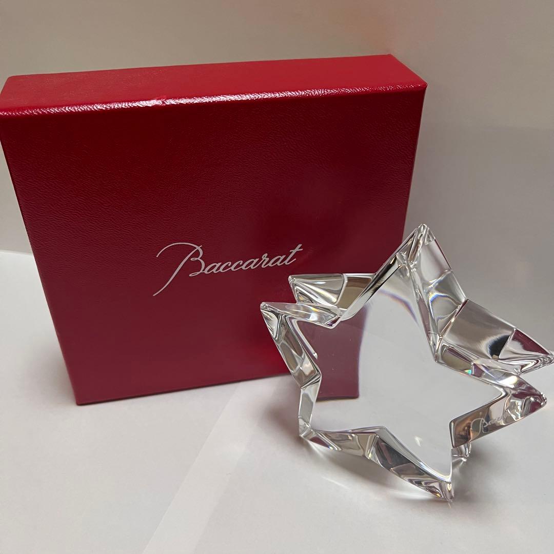 バカラ ZINZIN ザンザンスター 星型 ペーパーウェイト クリア