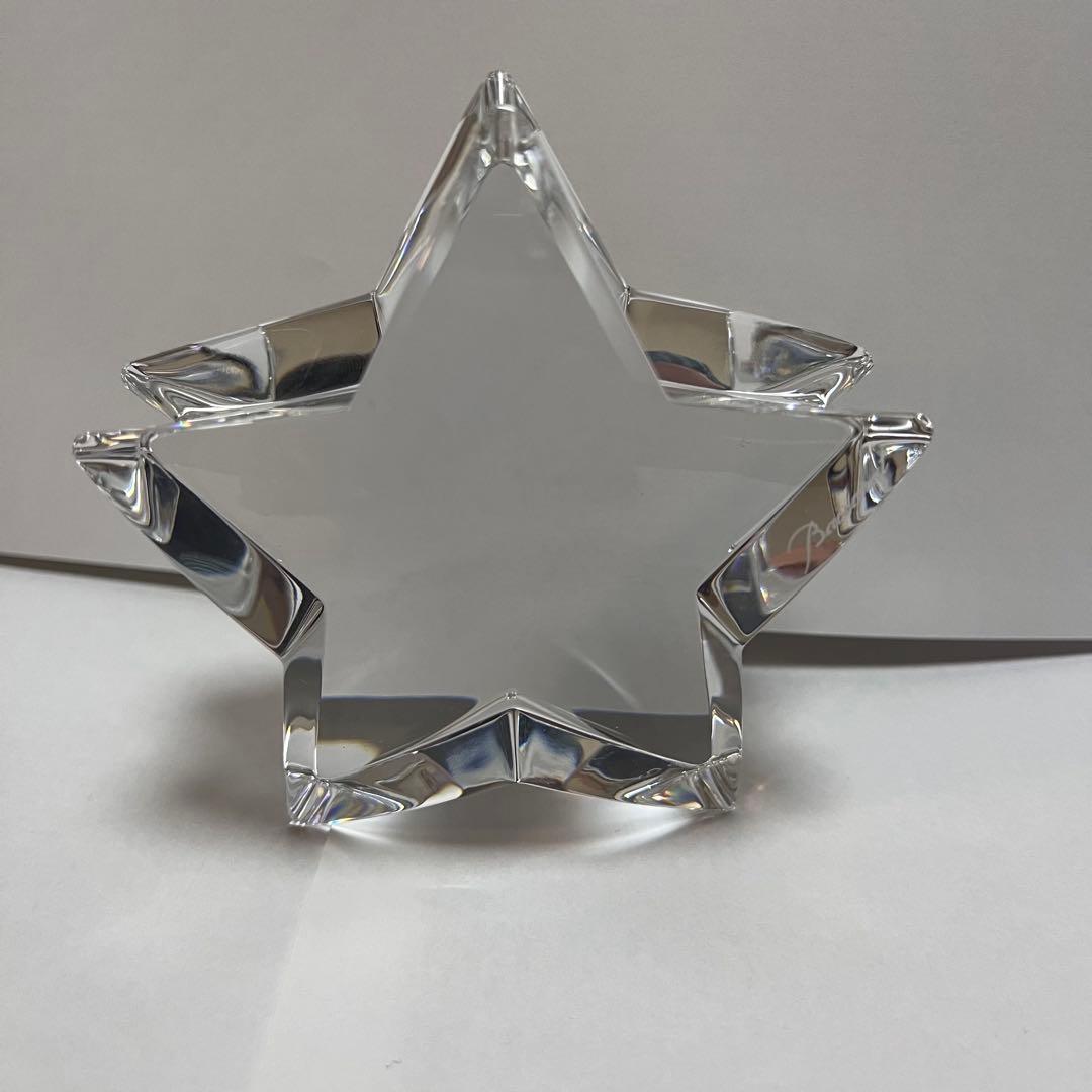 バカラ ZINZIN ザンザンスター 星型 ペーパーウェイト クリア
