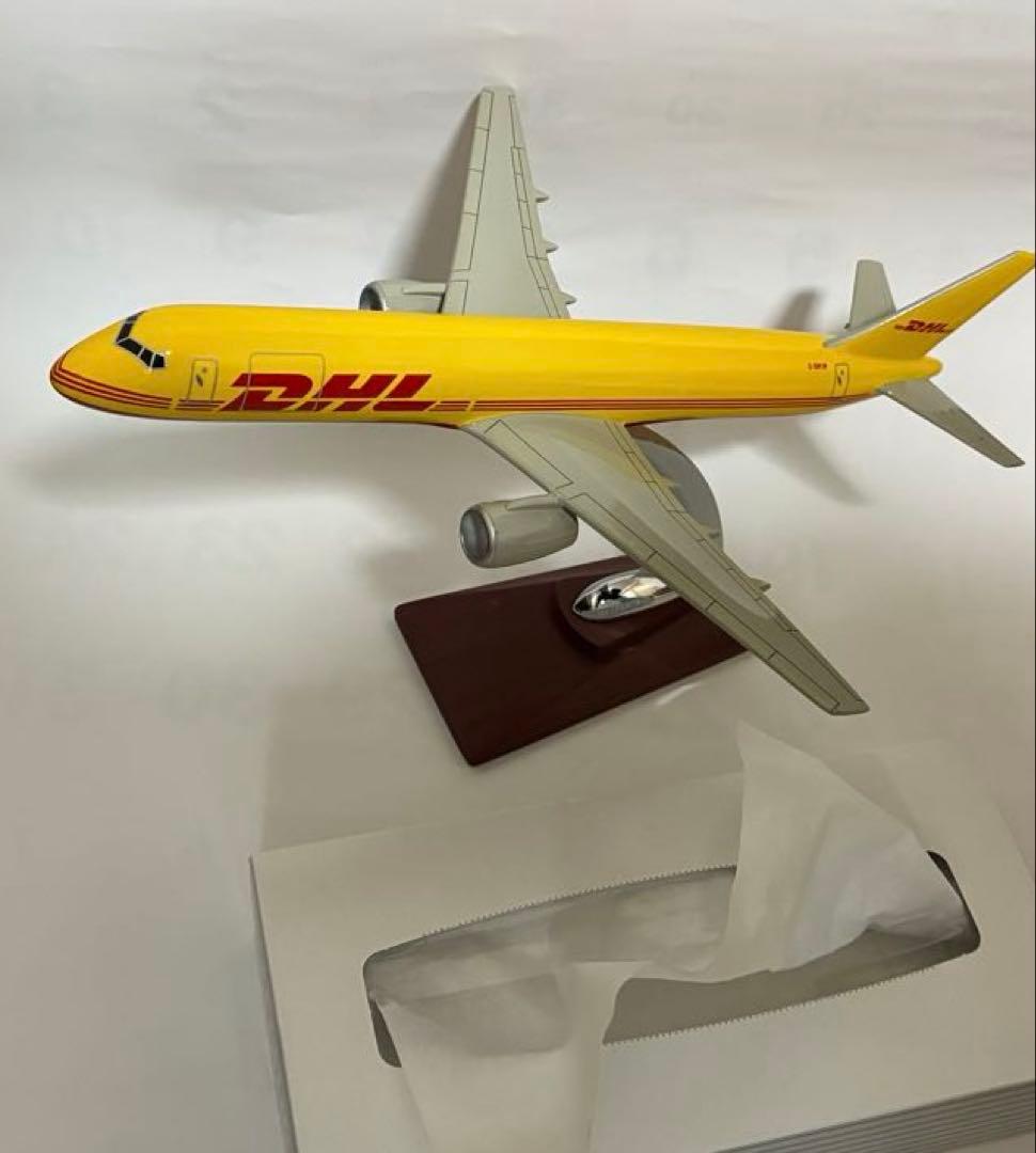DHL 航空機モデル スタンド付