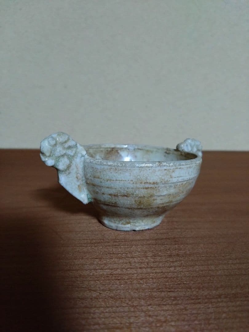 李朝 白磁    金海 耳盃