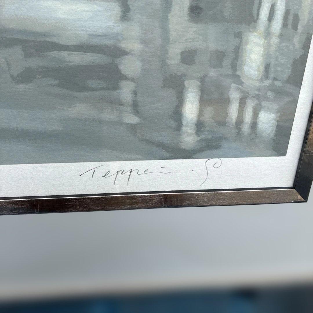 ‼️真作‼️笹倉鉄平　祝福　シルクスクリーン199／285額装、絵画、風景画、版画