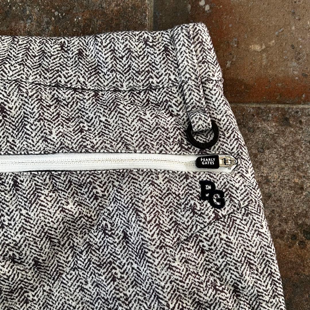 【PEARLY GATES】ダイヤキルトヘリンボーン シンサレート　中綿パンツ