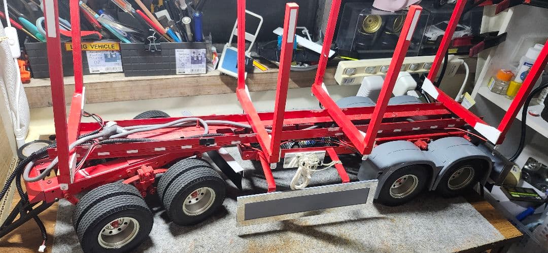 タミヤ　1/14フルトレーラー材木トレーラー