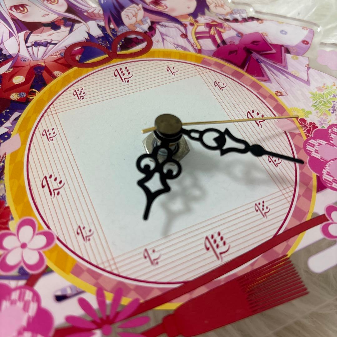 ノーゲーム・ノーライフ 時計 アクリルスタンド 和服