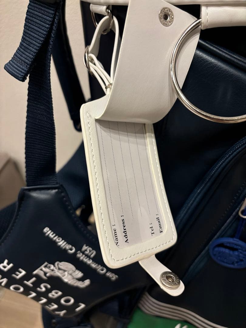 【ほぼ未使用】イエローロブスター　キャディバッグ　 yellow lobster