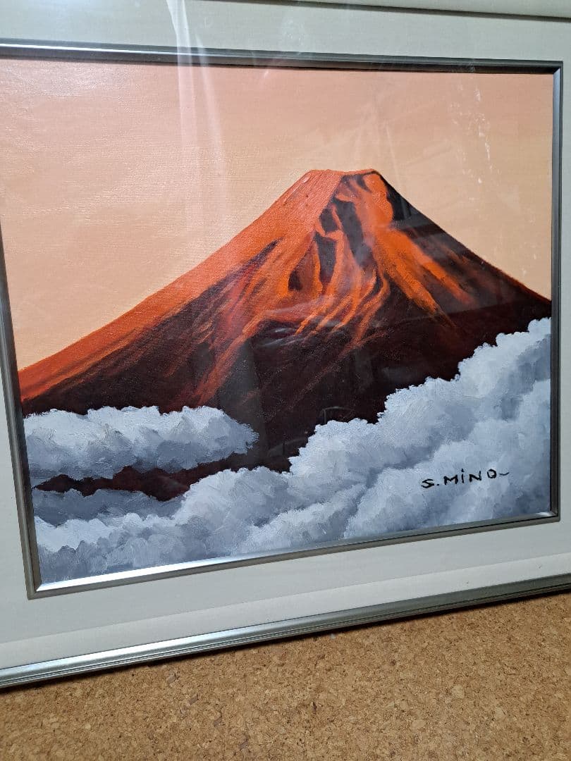 ☆ミ　赤富士　☆ミ　絵画