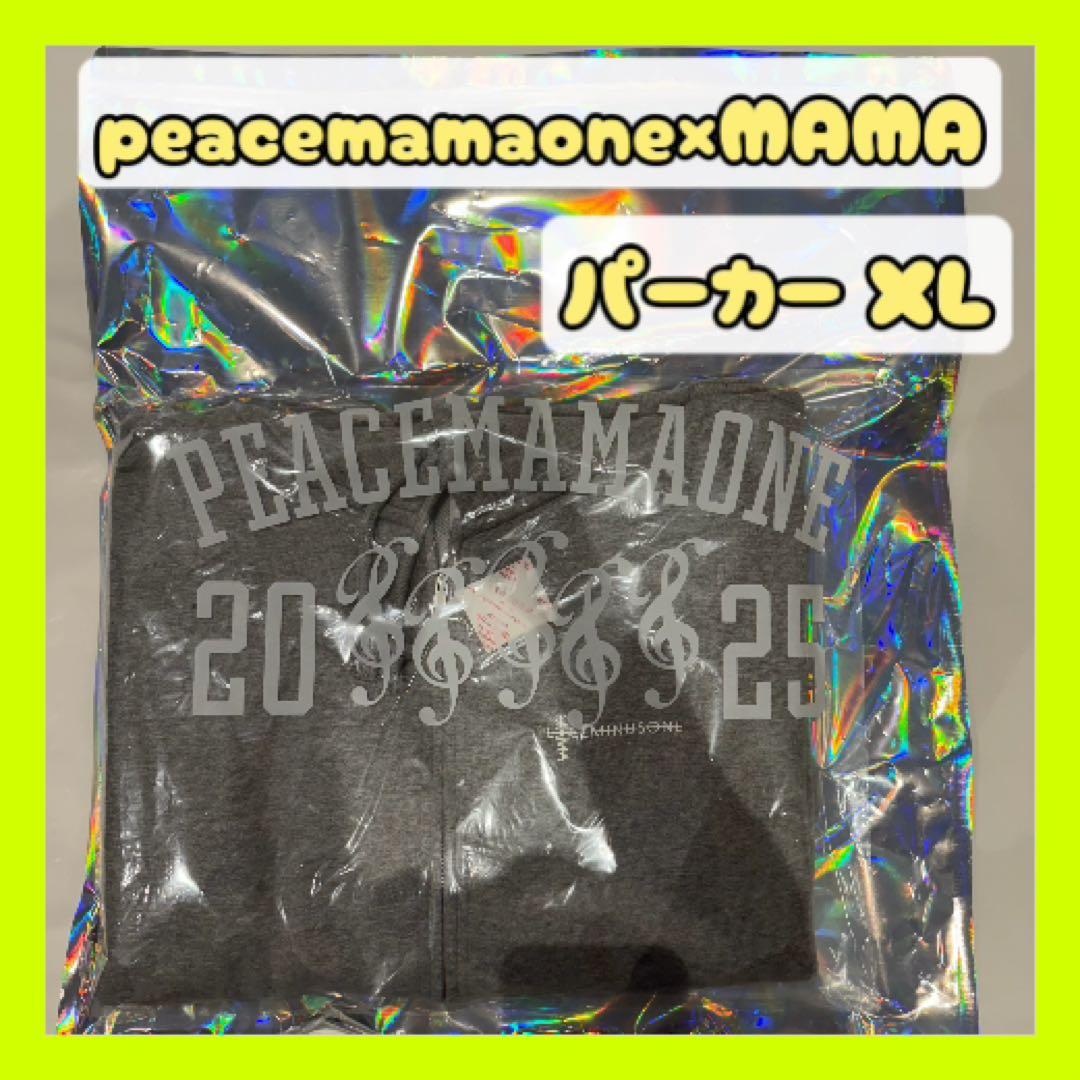ぽ*｝様 PEACEMINUSONE MAMA POPUP パーカー グレー　X