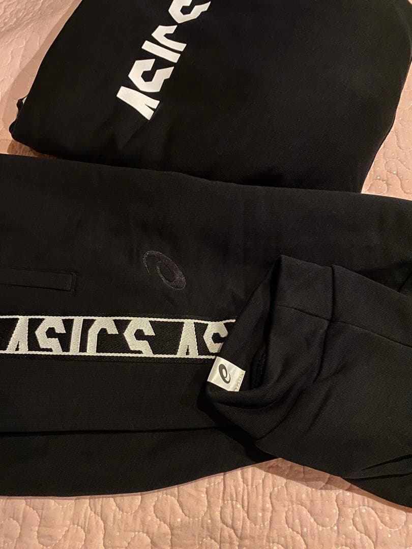 ASICS ジャージ上下セット アシックス CAフーディー パンツ ＸＬブラック