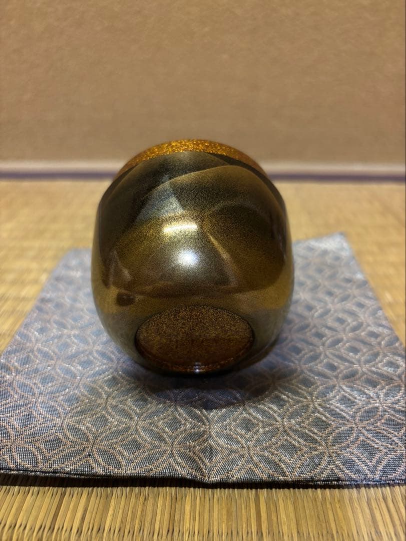 鵬雲斎　箱書　遠山大棗　新井宗賀　加賀蒔絵　蒔絵　棗　茶器　茶道具