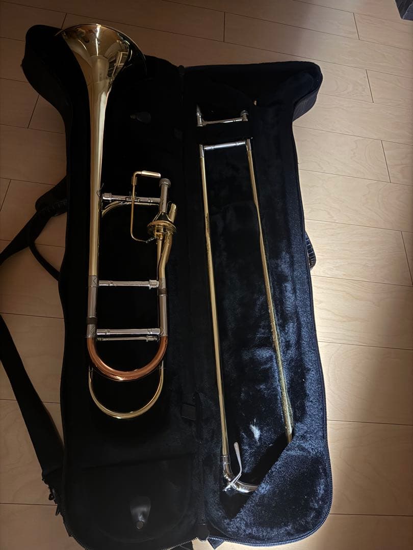 トロンボーン本体 ゴールド ブロンズ　値下げ。