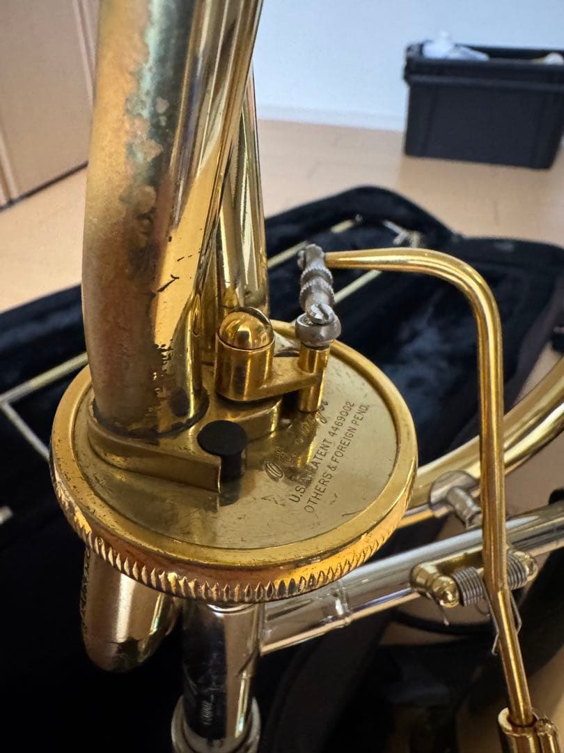 トロンボーン本体 ゴールド ブロンズ　値下げ。