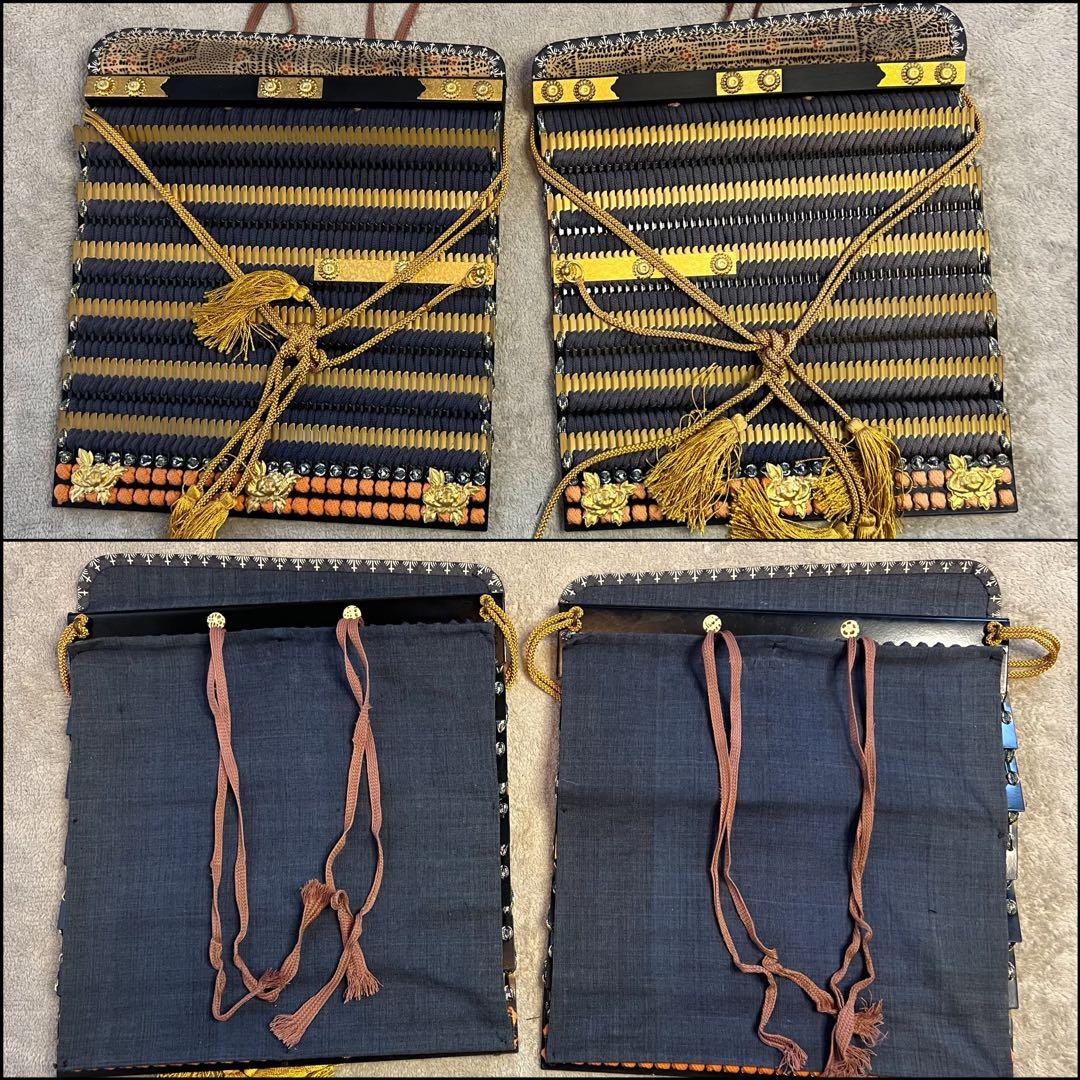 【美品•未着用】丸武工房製【現代 甲冑 等身大】鉄地黒胴当世具足 鎧 一式