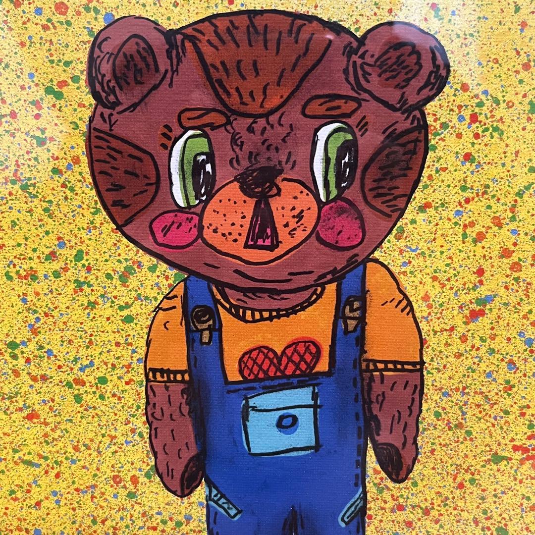 ロブ・キドニー 絵画 版画 Sunday Bear 7905 19/100 クマ