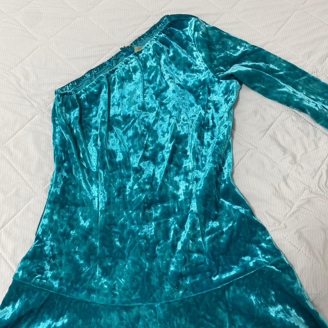 フラダンスドレス 片袖　衣装