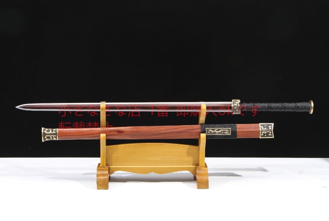 草竜漢剣模様鋼発赤八面 古兵器 武具 刀装具 日本刀 模造刀 居合刀