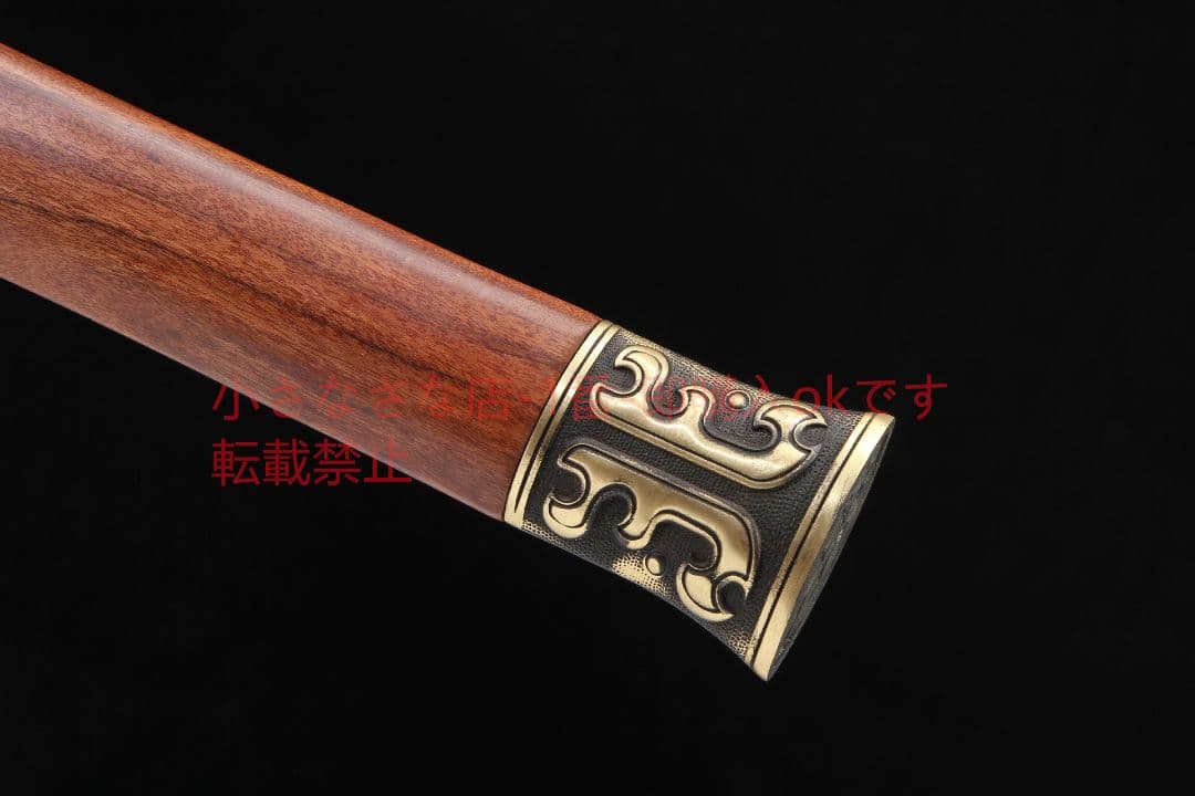 草竜漢剣模様鋼発赤八面 古兵器 武具 刀装具 日本刀 模造刀 居合刀