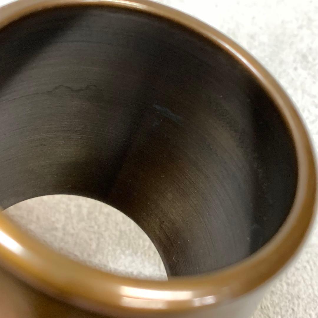 蓋置 和田美之助 共箱 鼓胴 唐銅 茶道具 B-2