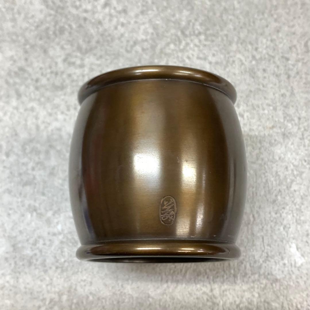 蓋置 和田美之助 共箱 鼓胴 唐銅 茶道具 B-2