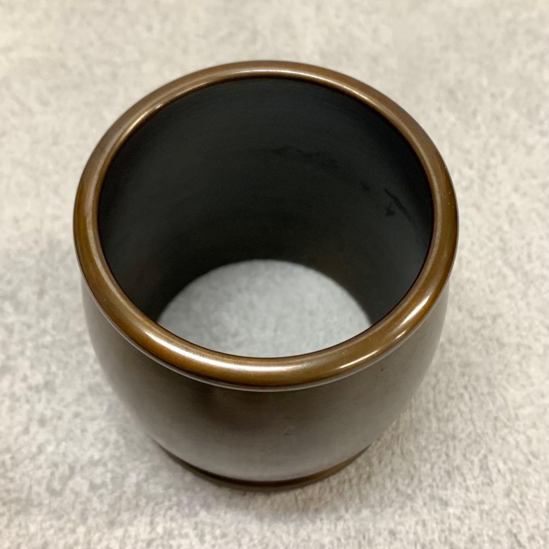 蓋置 和田美之助 共箱 鼓胴 唐銅 茶道具 B-2