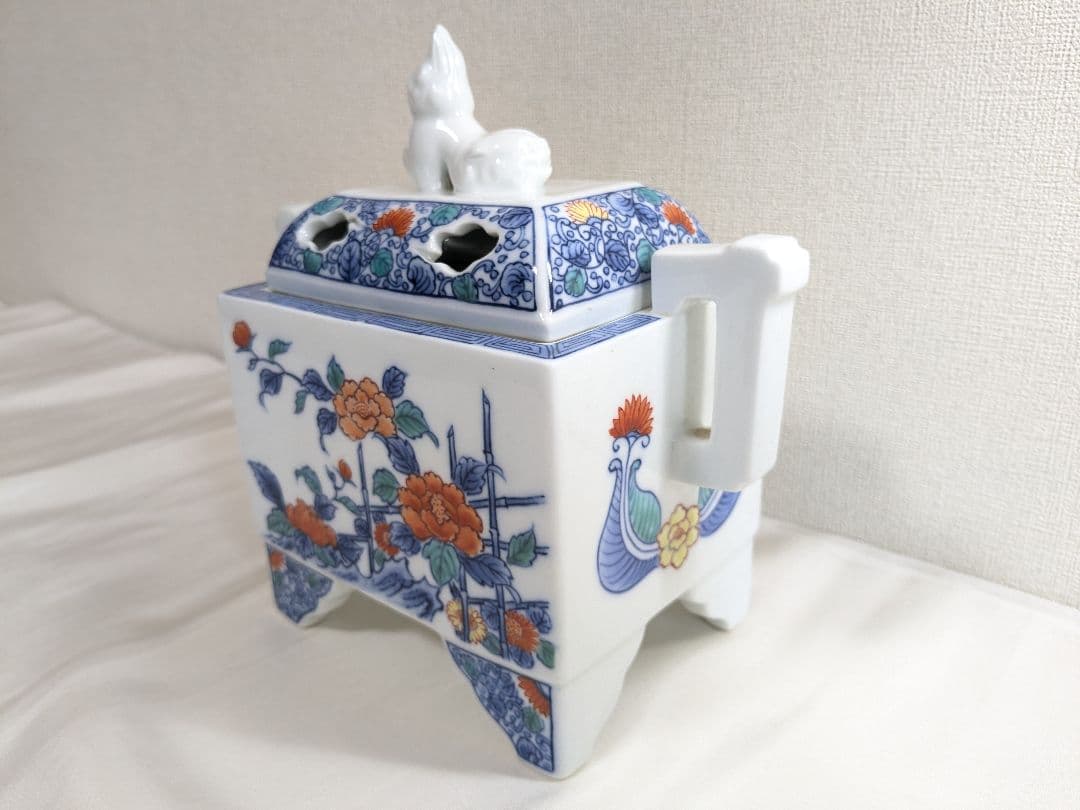 有田焼 冬山作 香炉 茶道具