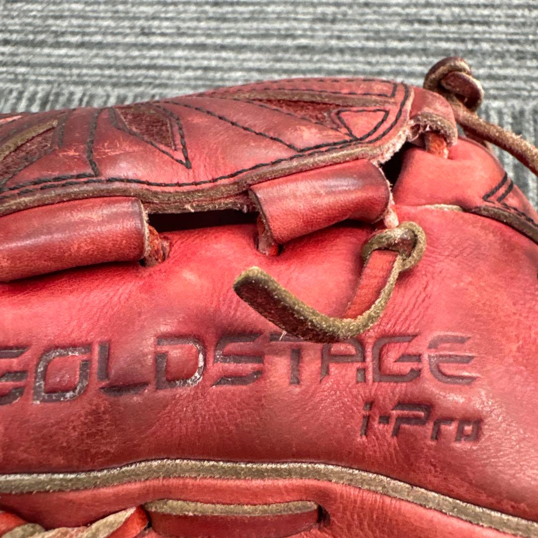 GOLD Stage 赤色 硬式グローブ
