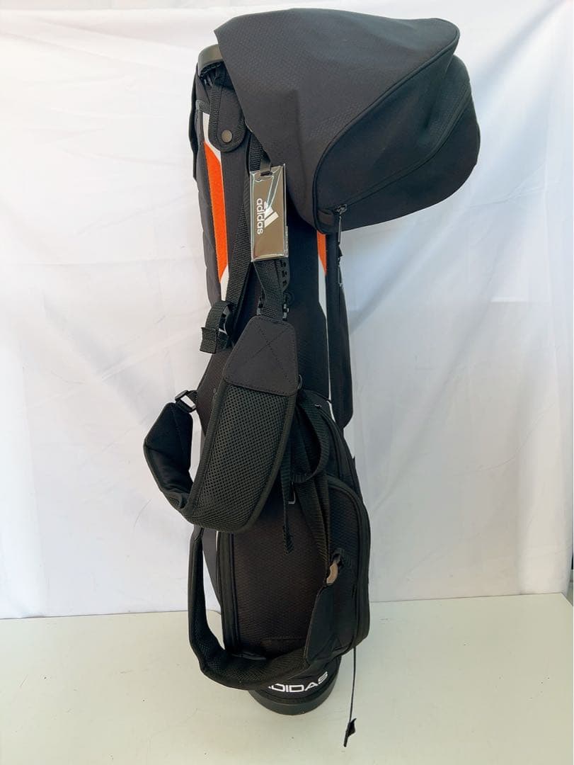 7AAM026 美品 アディダス 軽量 キャディバッグ adidas ブラック