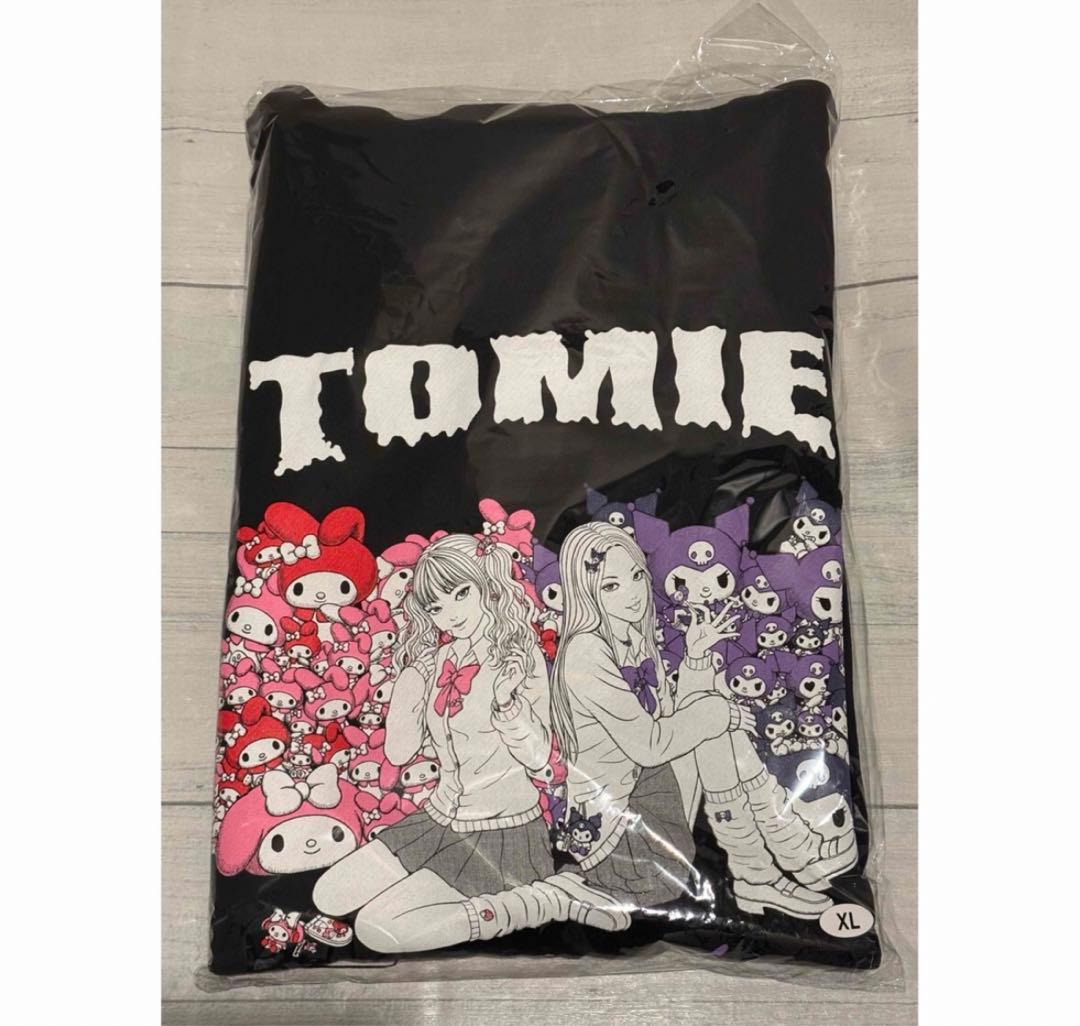 ［新品］伊藤潤二 サンリオ ギャル富江 マイメロディ クロミ ジップパーカーXL