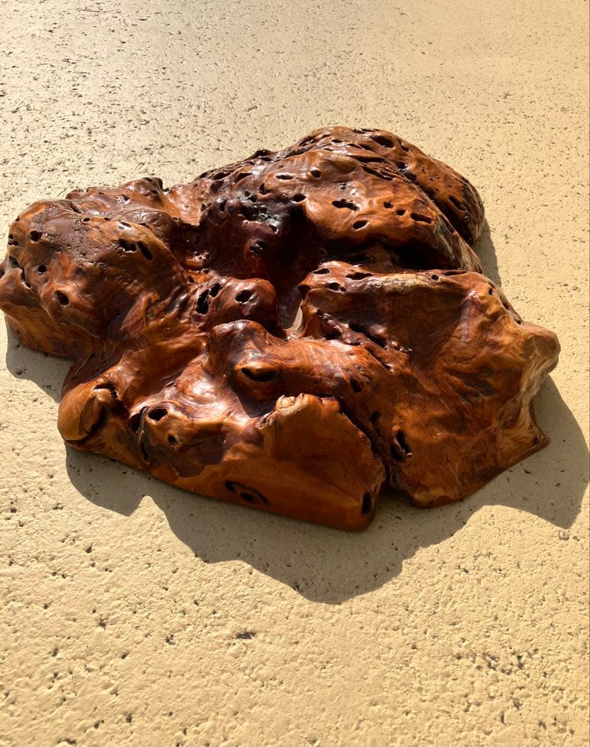 自然木　インテリア装飾　盆栽台　天然木　瘤　原木　花台　玉杢　ビンテージ　骨董台