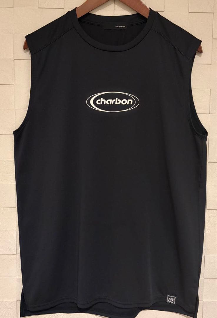 charbon running SLEEVELESS Tシャツ シャルボン