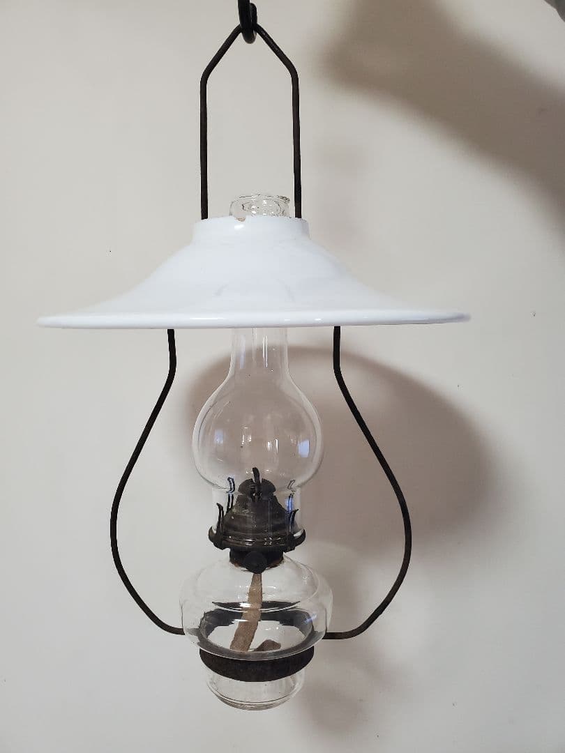 明治大正期アンティークオイルランプ