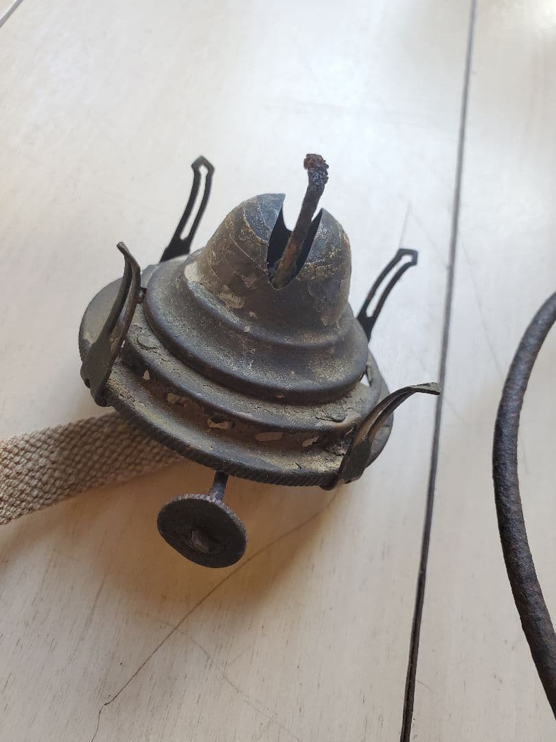 明治大正期アンティークオイルランプ