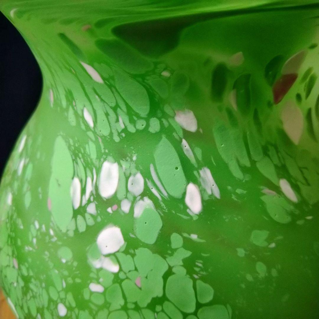 ✤文化勲章受章作家・藤田喬平作✤手吹『三彩花瓶』＊共箱入り