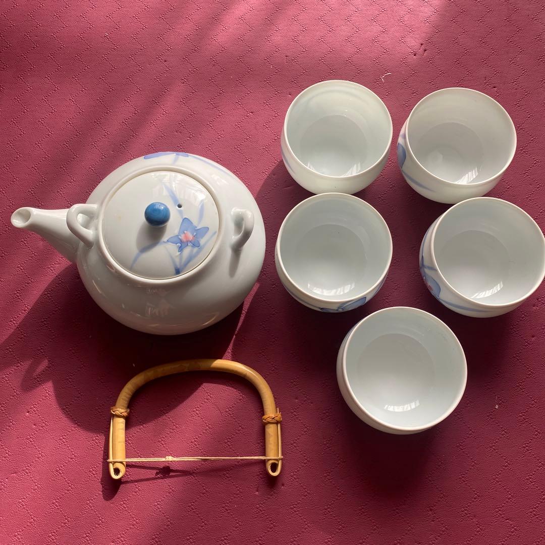 未使用　有田焼　急須　茶碗5個セット