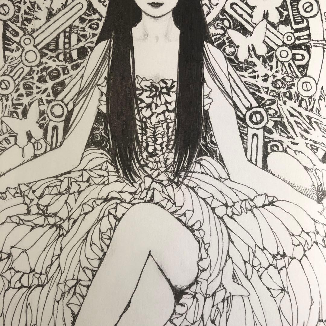 巡る時間と世界の終わり、そして始まり　【肉筆絵画】