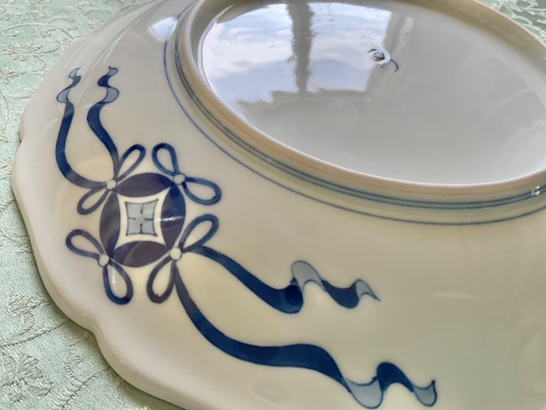 十三代今泉今右衛門 重要無形文化財「色鍋島皿」尺皿　Iro Nabeshima