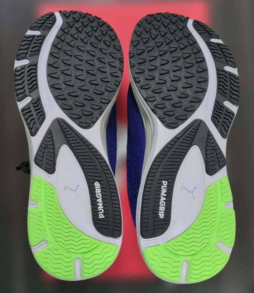 PUMA 　ランニングシューズ　 青/緑　26.0cm