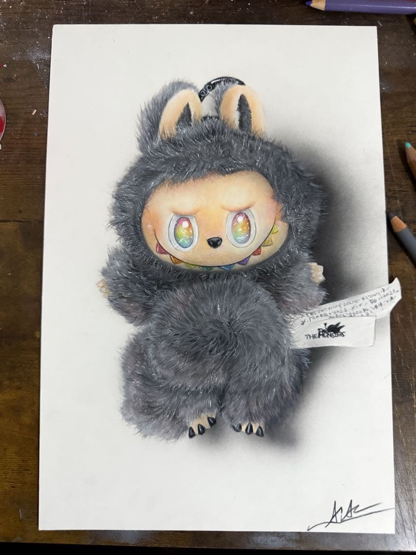 色鉛筆画 ラブブ(原画)