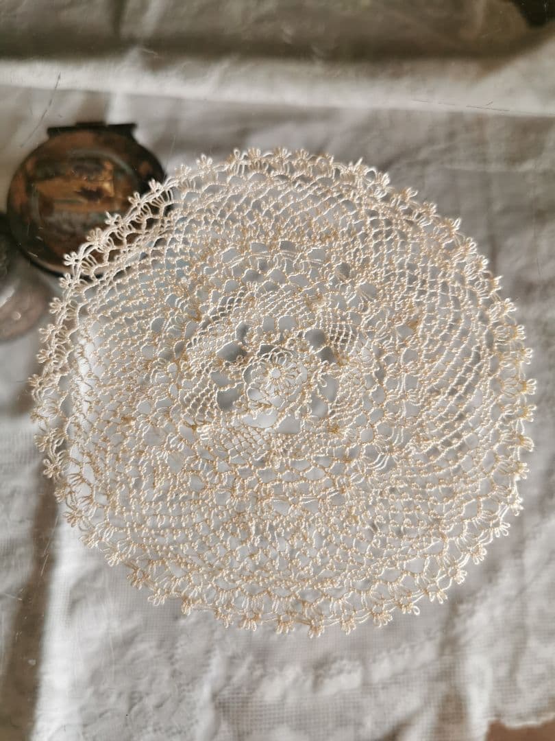 アンティーク アルメニア or タティングレース プチドイリー 花型/星型 細雪