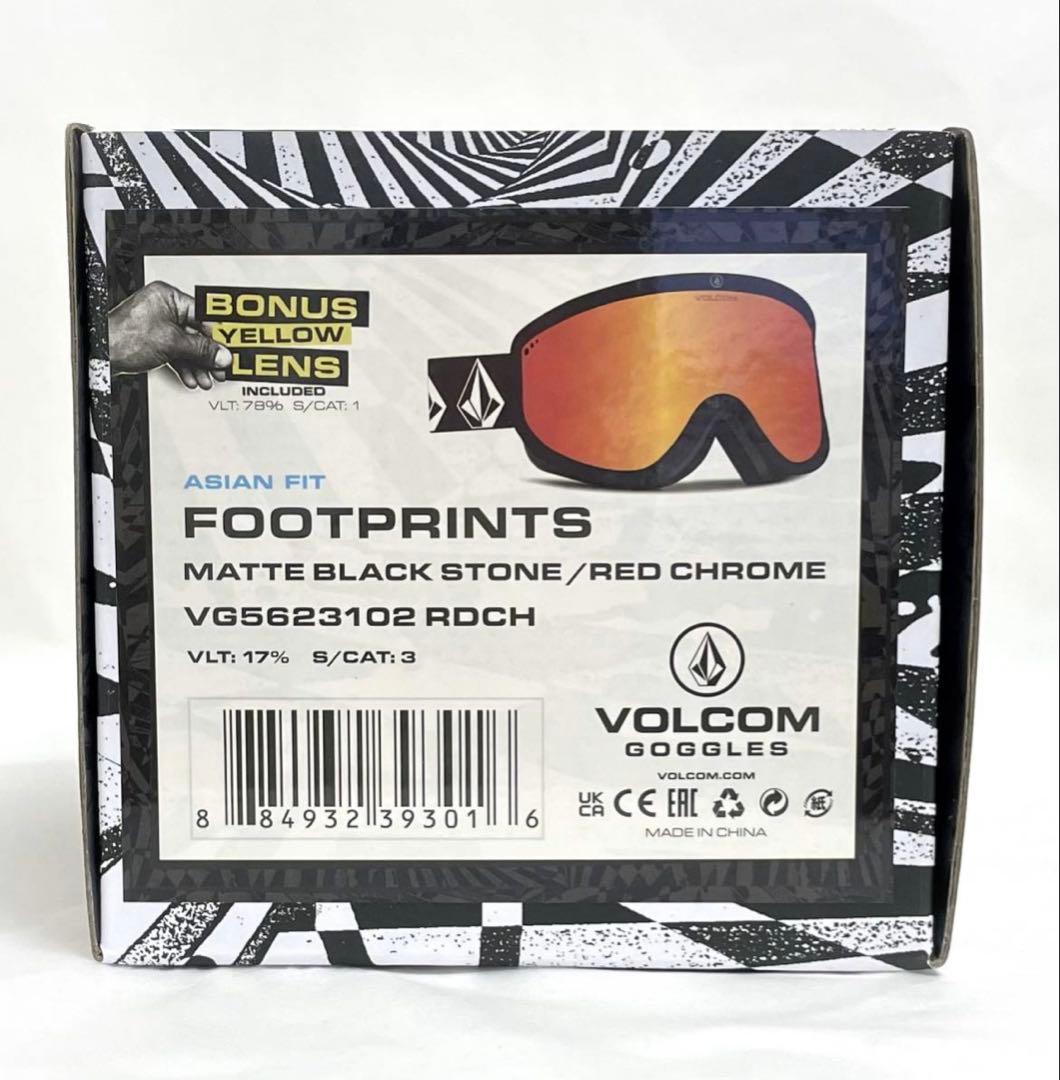ボルコム スノーゴーグル FOOTPRINTS ブラック色 スノボ小物 新品