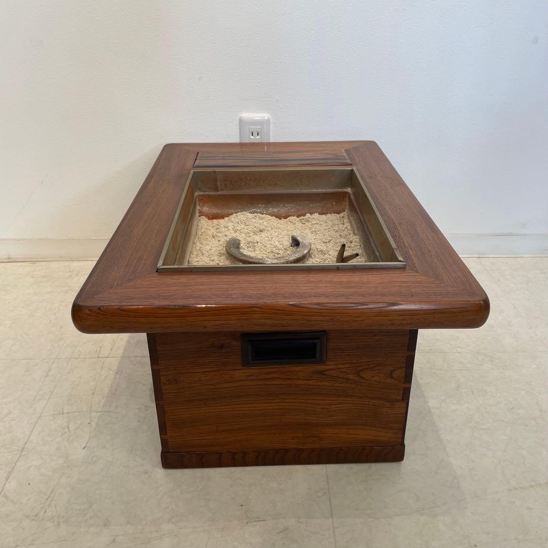 長火鉢 箱火鉢 小型 囲炉裏 木製 アンティーク