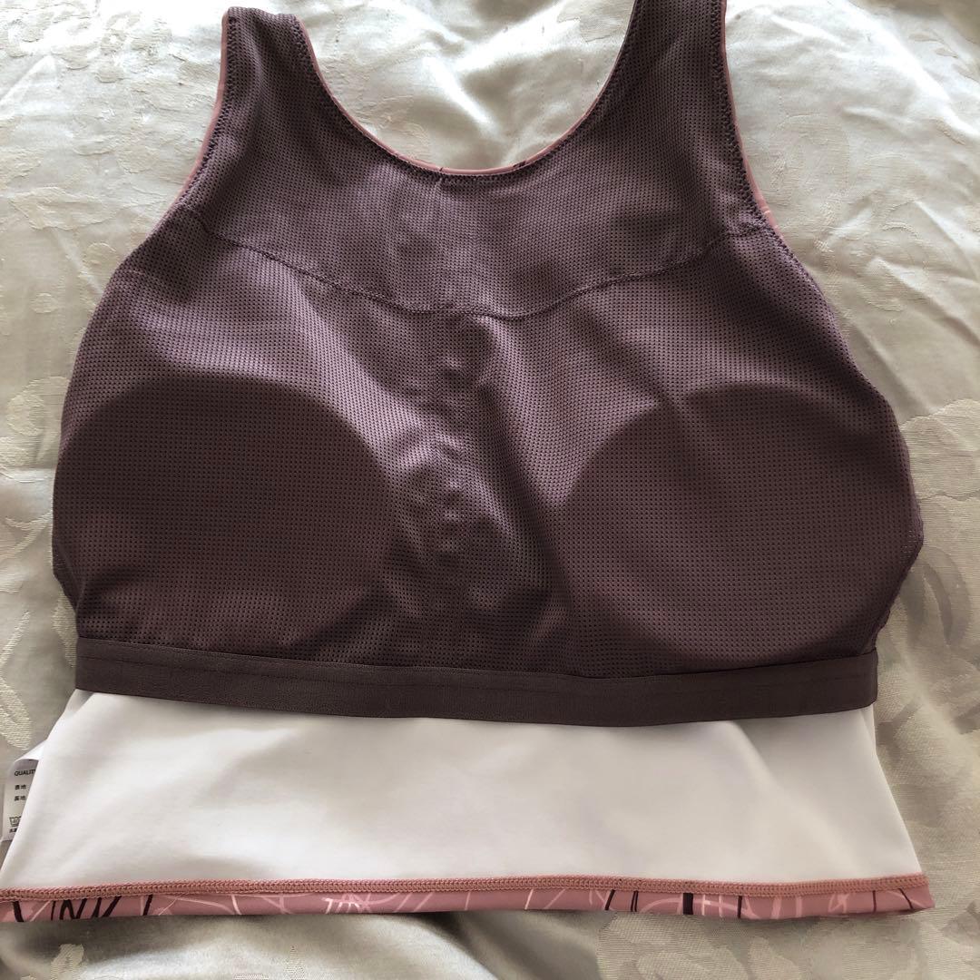 花柄 ヨガウェアセット ピンク